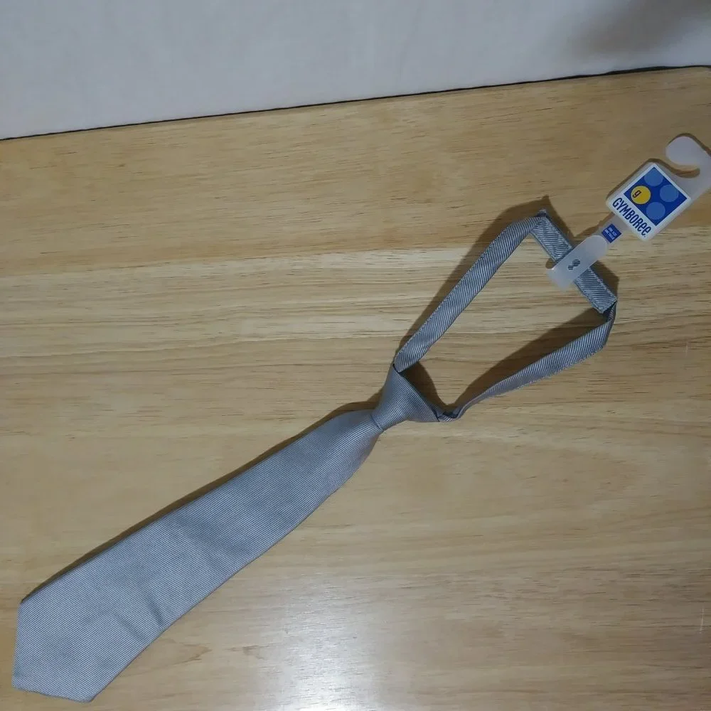 Gymboree Silver Grey Stripe Boys Tie OS